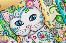 Anti-stress coloring page - pictures