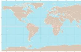 What continents does the equator cross?