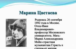 The life and work of Marina Tsvetaeva