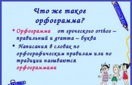 What is a spelling in the rules of the Russian language